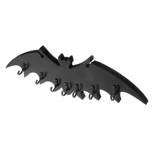 INOOMP Gothic Fledermaus Wandhaken aus Robustem Material Vielseitiger Mantel und Schlüsselhalter für Bad Küche Schlafzimmer und Halloween Dekoration Schwarz Wandmontierbarer Kleiderhaken INOOMP Gothic Fledermaus Wandhaken aus Robustem Material Vielseitiger Mantel und Schlüsselhalter für Bad Küche Schlafzimmer und Halloween Dekoration Schwarz Wandmontierbarer Kleiderhaken von INOOMP