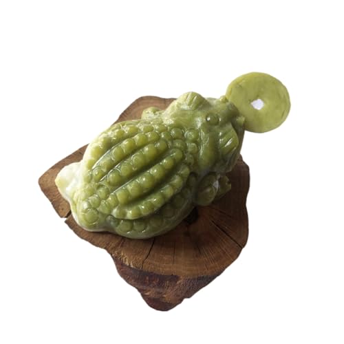 INOOMP Grüne Jade Krötenfigur Tischdekoration Feng Shui Glücksbringer Langlebiges Büro Wohnraum Ornament Kreative Schreibtischdekoration für Zuhause INOOMP Grüne Jade Krötenfigur Tischdekoration Feng Shui Glücksbringer Langlebiges Büro Wohnraum Ornament Kreative Schreibtischdekoration für Zuhause von INOOMP