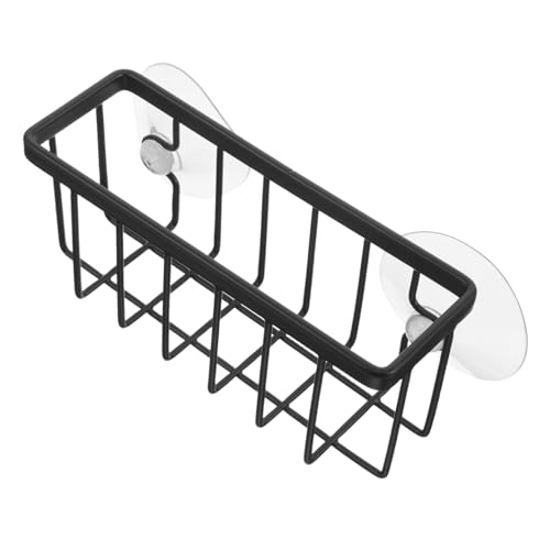 INOOMP Hängender Schwammhalter für Küchenspüle Schwarzes Geschirrablage Rack mit Effizienter Wasserablauf Design für Schwämme Geschirrtücher und Reinigungsbürsten für Küchenorganisation INOOMP Hängender Schwammhalter für Küchenspüle Schwarzes Geschirrablage Rack mit Effizienter Wasserablauf Design für Schwämme Geschirrtücher und Reinigungsbürsten für Küchenorganisation von INOOMP