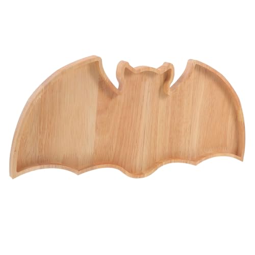 INOOMP Halloween Holz Bat Form Servierteller für Snacks Süßigkeiten und Früchte Rustikales Design für Kreative Feiern und Gesellige Anlässe INOOMP Halloween Holz Bat Form Servierteller für Snacks Süßigkeiten und Früchte Rustikales Design für Kreative Feiern und Gesellige Anlässe von INOOMP