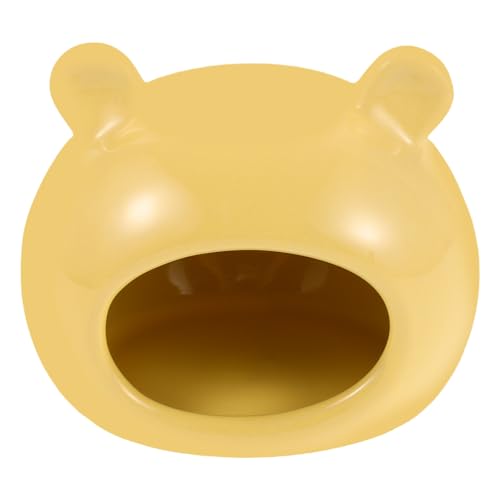 INOOMP Hamsterhaus-Versteck: Keramik-Haustierversteck, Hütte, Höhle, Kleintier-Kühlversteck, Badespielzeug aus Keramik für Zwerghamster und Rennmäuse von INOOMP