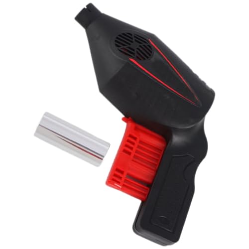 INOOMP Handbetriebenes Outdoor Feuergebläse aus Langlebigem und Metall Tragbarer Bbq Blasventilator mit Praktischem Griff zum Sicheren Anzünden für Camping Grill und Kamin von INOOMP