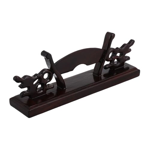 INOOMP Handfächer Ständer aus Massivem Holz Eleganter und Minimalistischer Klappständer Fächeraufbewahrung für Faltfächer Stabiler Desktop Display Halter für Traditionelle Japanische und von INOOMP