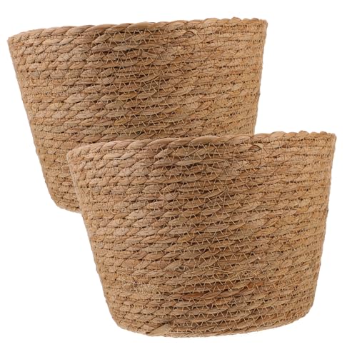 INOOMP Rattankorb-Set Geflochtener Pflanzkorb Seilkorb Dekorative Pflanzkörbe Für Und Garten von INOOMP