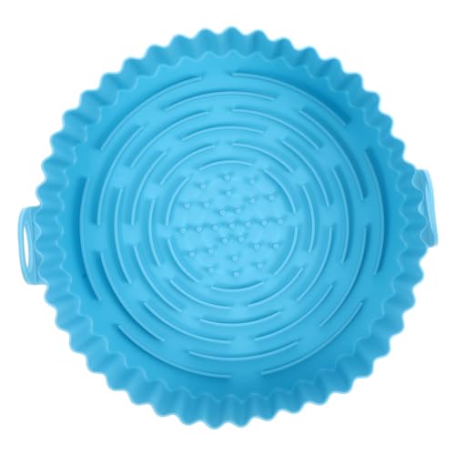 INOOMP Hochtemperaturbeständiger Wiederverwendbarer Silikon airfryer Einsatz rutschfeste Backmatte für Heißluftfritteusen Hitzebeständiger Grill Backkorb Spülmaschinenfest mit Glatter von INOOMP