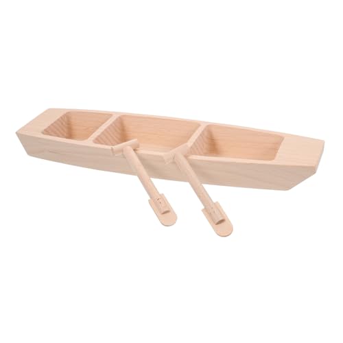 INOOMP Holz Segelboot Modell DIY Unbemaltes Miniatur Boot aus Langlebigem Holz Dekoratives Schreibtisch Ornament für Wohnzimmer Büro und Regale Kompakt und Vielseitig Einsetzbar von INOOMP