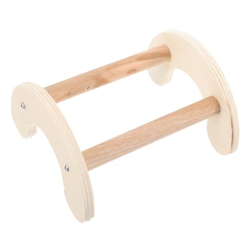 INOOMP Holz Standstange für Haustierhühner und Papageien Natürliche Sitzstange Einfach zu Montierender Sicherer Holzständer für Hühnerstall und Vogelkäfig Praktisches Zubehör für von INOOMP