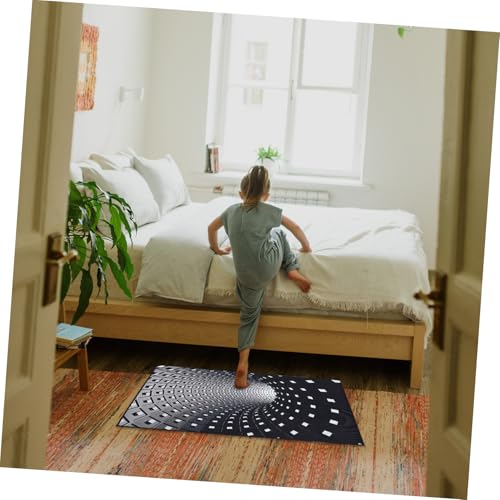INOOMP Illusions Teppich rutschfeste Bodenmatte Waschbar Vielseitig für Wohnzimmer Küche Bad Kreatives Wohnaccessoire Kompakt und Leicht von INOOMP
