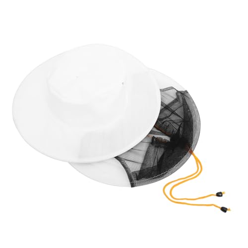 INOOMP Imkerschleier Imker Kopfbedeckung Anzug Für Imker Outdoor Netz Bienenhüte Hüte Hutkostüm Netzhut Mit Schleier Aus Weißer Polyester Baumwolle von INOOMP
