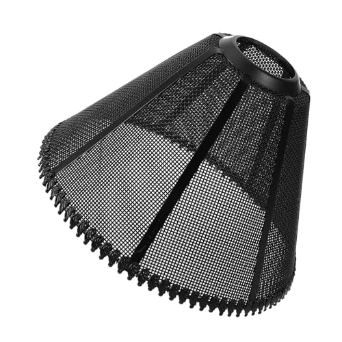 INOOMP Industrieller Metall Lampenschirm Hängend Schwarz Hohl Für Restaurant Esszimmer Bar Deckenleuchte Ersatz Leicht Zu Montieren Robust Und Platzsparend von INOOMP