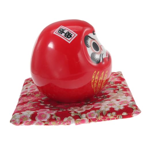 INOOMP Japanische Porzellan Figur Glücksbringer Ornament Rot Mittelgroß Für Büro Auto Zuhause Dekoration Traditioneller Stil Glücksdeko Geschenk INOOMP Japanische Porzellan Figur Glücksbringer Ornament Rot Mittelgroß Für Büro Auto Zuhause Dekoration Traditioneller Stil Glücksdeko Geschenk von INOOMP