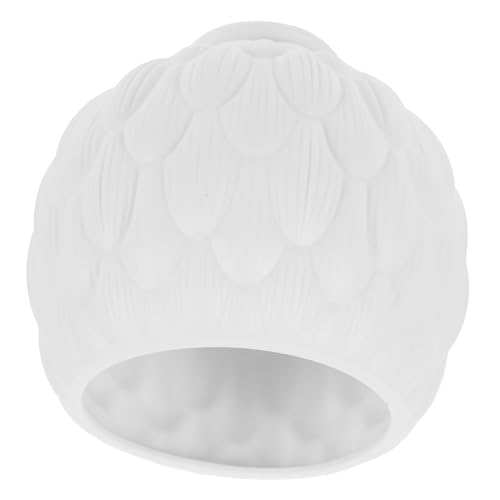 INOOMP Japanischer Keramik Lampenschirm Moderner Ersatzschirm für Steh Wand Tischleuchten Lichtdurchlässig Doppellochig Vintage Stil für Wohnzimmer Esszimmer Flur und Schlafzimmer von INOOMP