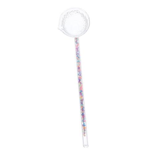 INOOMP Japanischer Mehrzweck Glaslöffel Suppe Teelöffel für Tee Dessert und Cocktails Handlicher Polierter Glaslöffel für Haushalt und Teezeremonie von INOOMP