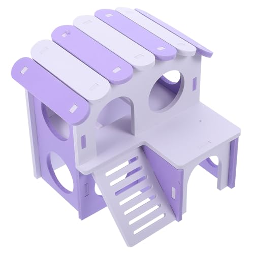 INOOMP Käfig Rattenversteck Für Meerschweinchen Käfighütte Meerschweinchen Laufstall Meerschweinchenversteck Versteck Hamstertunnel Hamsterrampe Rattenzubehör Rattenbedarf PVC von INOOMP