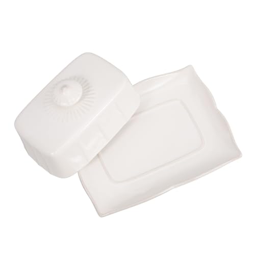 INOOMP Keramik Butterdose mit Deckel Rechteckiger Butterbehälter in Vintage Stil Wiederverwendbarer Butterhalter für Küche Praktische Porzellan Butterschale für Vielseitige Aufbewahrung INOOMP Keramik Butterdose mit Deckel Rechteckiger Butterbehälter in Vintage Stil Wiederverwendbarer Butterhalter für Küche Praktische Porzellan Butterschale für Vielseitige Aufbewahrung von INOOMP