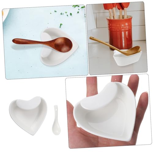 INOOMP Keramik Löffelhalter mit Suppenlöffelständer Weiß Multifunktionaler Küchenutensilienhalter Stabile Löffelablage für Herd und Esstisch INOOMP Keramik Löffelhalter mit Suppenlöffelständer Weiß Multifunktionaler Küchenutensilienhalter Stabile Löffelablage für Herd und Esstisch von INOOMP