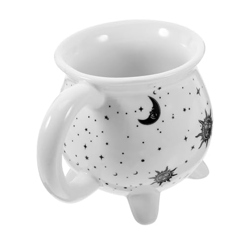 INOOMP Keramik Tasse Halloween Kesselbecher mit Eleganter Form für Kaffee Tee Milch Heißgetränke Robust Langlebig für Zuhause Büro Dekoration von INOOMP