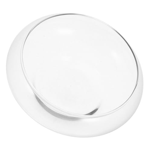 INOOMP Klare Glasvase Fischschale Rund für Sukkulenten und Wasserpflanzen Transparentes Pflanzgefäß für Schreibtischdekoration Nachhaltiger Blumentopf für Hydroponik und Heimdekoration von INOOMP