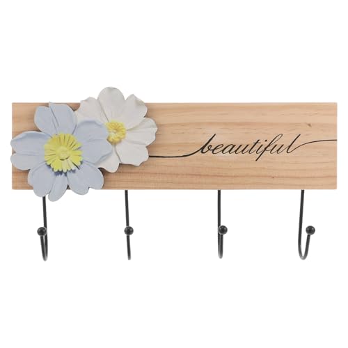 INOOMP Kleiderhaken aus Holz – Wandmontierter Kleiderbügel – Rustikale Huthaken – Robuste Wandaufhänger für den Eingangsbereich zum Aufhängen von Kleidung, Handtüchern und Accessoires von INOOMP