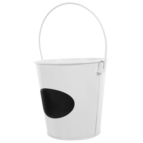 INOOMP Kleiner Vintage Schreibtisch Mülleimer mit Blackboard Design Kompakter Papierkorb für Büro und Zuhause Platzsparender Tischabfalleimer für Abfälle und Müll Vielseitiger Behälter von INOOMP