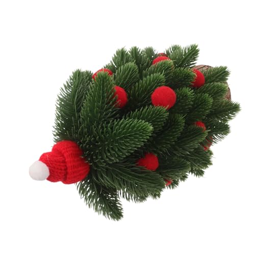 INOOMP Kleiner Weihnachtsbaum Aus Holz Mini-Weihnachtsbaum Für Schreibtisch Künstlicher Mini-Weihnachtsbaum Als Tischdeko Weihnachtsdeko Aus Holz Für Zuhause Und Büro von INOOMP