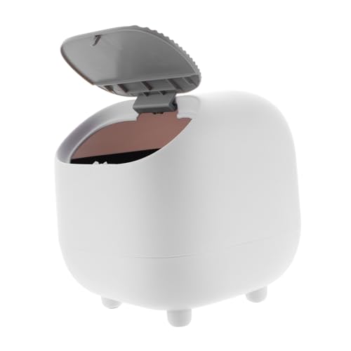 INOOMP Kleiner Weißer Abfalleimer mit Druckmechanismus Kompakter Desktop Mülleimer für Küche Schlafzimmer Büro Stilvoller Tisch Abfallbehälter für Zuhause und Restaurant INOOMP Kleiner Weißer Abfalleimer mit Druckmechanismus Kompakter Desktop Mülleimer für Küche Schlafzimmer Büro Stilvoller Tisch Abfallbehälter für Zuhause und Restaurant von INOOMP