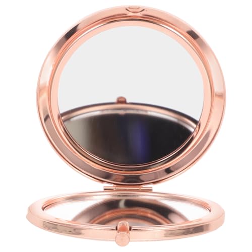 INOOMP Kompakter Mini Schminkspiegel mit Rosenvergoldung und Strass Faltbarer Runder Taschenspiegel aus Robustem Handlich und Platzsparend für Makeup und Augenbrauenpflege Unterwegs INOOMP Kompakter Mini Schminkspiegel mit Rosenvergoldung und Strass Faltbarer Runder Taschenspiegel aus Robustem Handlich und Platzsparend für Makeup und Augenbrauenpflege Unterwegs von INOOMP