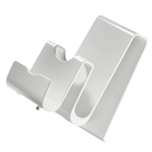 INOOMP Küchenutensilienhalter aus Abs mit Doppeltem Griff Multifunktionaler Organizer für Topfdeckel Kochlöffel und Pfannenwender Platzsparend für Küchenarbeitsplatten Weiß Leicht zu von INOOMP