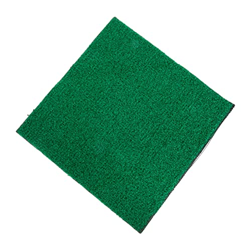 INOOMP Kunstrasenmatte Panzerrasen gefälscht Wasser- Landschaft Rasensimulation selber Machen Outdoor Teppich falsches Kleine Fischtankdekoration Turtle Panzerzubehör Harz Dark Green von INOOMP