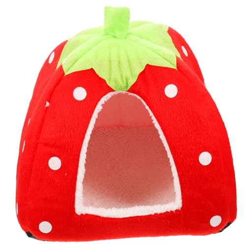 INOOMP Kuscheliges Kleintier Zelt Erdbeerform S Gemütliches Versteck und Rückzugsort für Meerschweinchen Kaninchen Hamster und Kleine Nagetiere Ganzjährig Nutzbar Weiches Haustierzubehör INOOMP Kuscheliges Kleintier Zelt Erdbeerform S Gemütliches Versteck und Rückzugsort für Meerschweinchen Kaninchen Hamster und Kleine Nagetiere Ganzjährig Nutzbar Weiches Haustierzubehör von INOOMP