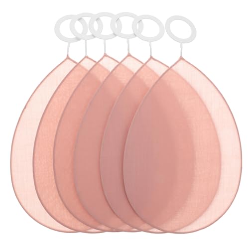 INOOMP Lampenschirm Stoff Blütenblatt Design Kleine Falten Tisch und Hängeleuchte Verstellbare Höhe Kompatibel mit Glühbirnen Weiches Licht Rosa Stoffschirm für Wohnzimmer und von INOOMP
