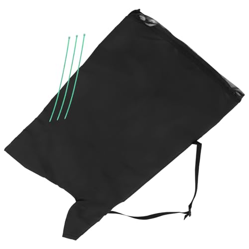INOOMP Laubsauger Ersatzbeutel aus Wasserdichtem Oxford Verstellbarer Laubfangsack mit Großer Kapazität Robust und Langlebig Kompatibel für Gartenreinigung und Laubbläser Schwarz von INOOMP