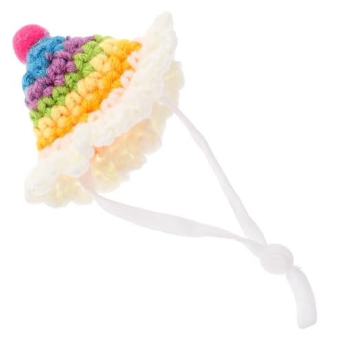 INOOMP Leichter Mini Haustier Hut für Kleine Tiere Dekorative Geburtstagsmütze für Hamster Meerschweinchen und Mäuse Komfortables Cosplay Kostüm Accessoire für Bilder und Partys von INOOMP