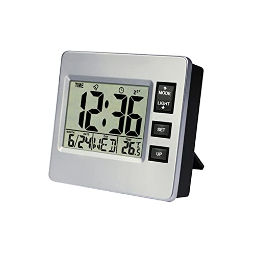 INOOMP Luminöse Digitale Wecker Tischuhr mit Hintergrundbeleuchtung Kompakt und Präzise Batterielos für Schlafzimmer und Schüler Einfache Bedienung Energiesparend und INOOMP Luminöse Digitale Wecker Tischuhr mit Hintergrundbeleuchtung Kompakt und Präzise Batterielos für Schlafzimmer und Schüler Einfache Bedienung Energiesparend und von INOOMP
