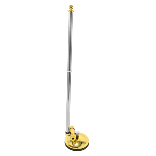 INOOMP Magnetischer Flaggenhalter Goldener Sockel Stabile Befestigung Für Auto LKW Boot Rv Tisch Flaggenständer Büro Outdoor Indoor Ohne Flagge von INOOMP