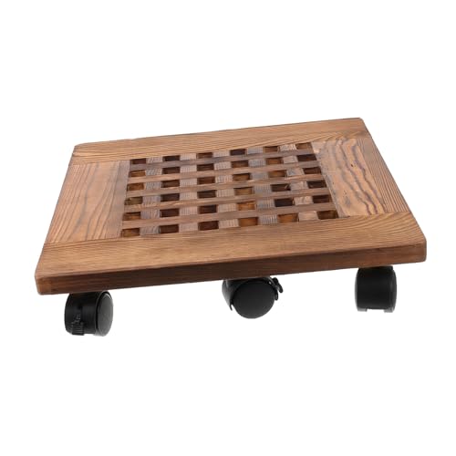 INOOMP Massiver Blumentopfroller mit Robusten Lenkrollen und Diagonalbremse Mobiler Pflanzenroller Hohles Design Hohe Tragfähigkeit als Pflanzkübel untersetzer für Drinnen und Draußen INOOMP Massiver Blumentopfroller mit Robusten Lenkrollen und Diagonalbremse Mobiler Pflanzenroller Hohles Design Hohe Tragfähigkeit als Pflanzkübel untersetzer für Drinnen und Draußen von INOOMP