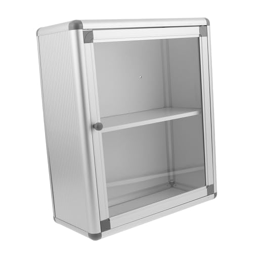 INOOMP Medikamentenbox zur Wandmontage Pillenorganisator Organisator der medizinischen Versorgung Notfall medizinischer Fall Medikamente Lagerbehälter Silber von INOOMP