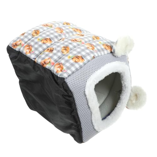 INOOMP Meerschweinchen Warmes Bett Stroh Nest Drinnen Haus Schlafend Klein Versteck Bett Für Hamster Hamsterschlafbetten Baumwolle von INOOMP