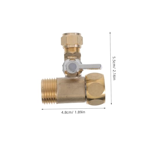 INOOMP Messing Drei Wege Ventil Anschluss für Wasserfilter Verstellbarer Durchfluss Nahtloses Design Geeignet für Trink und Brauchwasser Kompatibel mit Gängigen Wasserreinigungssystemen INOOMP Messing Drei Wege Ventil Anschluss für Wasserfilter Verstellbarer Durchfluss Nahtloses Design Geeignet für Trink und Brauchwasser Kompatibel mit Gängigen Wasserreinigungssystemen von INOOMP