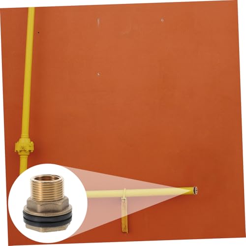 INOOMP Messing Durchführungsfitting mit Gewinde und Dichtungen Tankdurchführung für Regenfass Wassertank Haushalts Industrieanwendung Auslaufsicher Inklusive Dichtungsringen Robust und INOOMP Messing Durchführungsfitting mit Gewinde und Dichtungen Tankdurchführung für Regenfass Wassertank Haushalts Industrieanwendung Auslaufsicher Inklusive Dichtungsringen Robust und von INOOMP