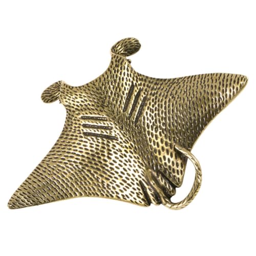 INOOMP Retro Messing Fischfigur Dekoration Für Schreibtisch Vintage Fisch Ornament Kreatives Accessoire Für Wohnzimmer Schlafzimmer Und Esszimmer Platzsparend Und Stilvoll von INOOMP