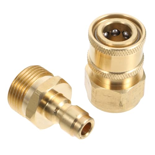 INOOMP Messing Schnellkupplung Set Druckreiniger Adapter Männlich Weiblich Gewinde Schneller Anschluss Für Hochdruckreiniger Waschmaschine Zubehör INOOMP Messing Schnellkupplung Set Druckreiniger Adapter Männlich Weiblich Gewinde Schneller Anschluss Für Hochdruckreiniger Waschmaschine Zubehör von INOOMP