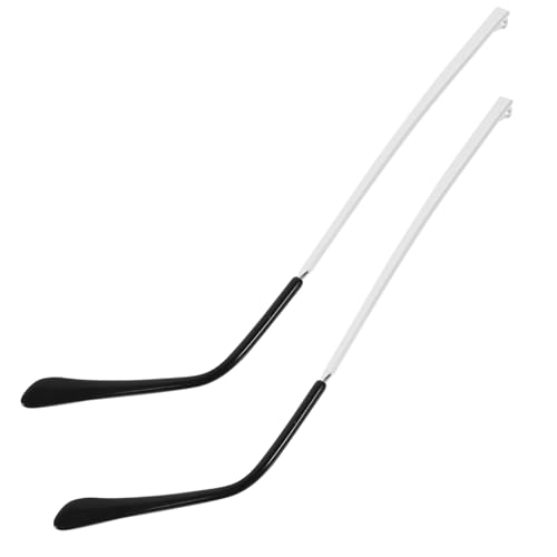 INOOMP Metall Brillenbügel Ersatz Flachzahn Gläser Ersatzbügel Silber Brillen Reparaturteile Komfortable Hautfreundliche Gläser Ersatzbügel für Damen und Herren von INOOMP