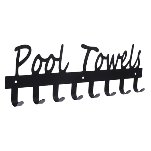 INOOMP Metall wandgarderobe mit Haken Robuste Garderobenleiste für Mantel Hut Handtuch Vielseitig Einsetzbar in Bad Küche Schlafzimmer Minimalistisches Design Langlebig und Praktisch von INOOMP