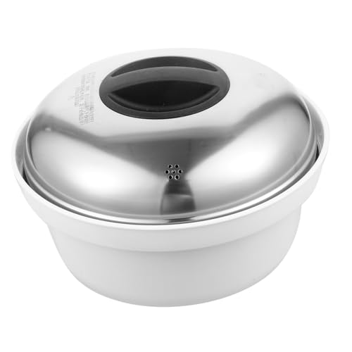 INOOMP Mikrowellen dampfer aus Edelstahl mit Griffen Dampfgarer für Gemüse Gedämpfte Brötchen und Reis Langlebig Spülmaschinenfest Geeignet für Mikrowellenherde INOOMP Mikrowellen dampfer aus Edelstahl mit Griffen Dampfgarer für Gemüse Gedämpfte Brötchen und Reis Langlebig Spülmaschinenfest Geeignet für Mikrowellenherde von INOOMP