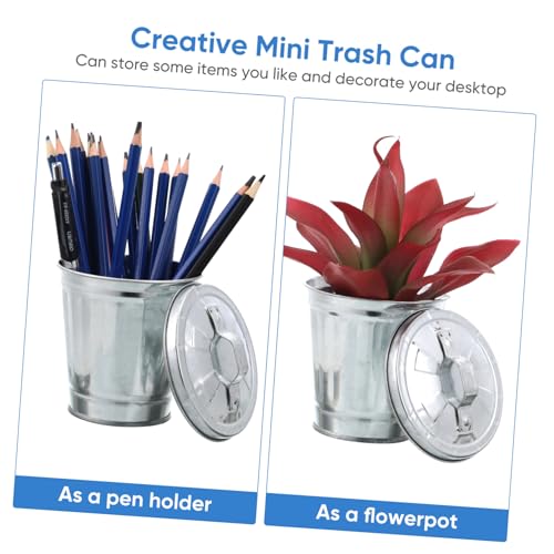 INOOMP Mini Desktop Mülleimer Deckel Retro Stil Kompakter Tischabfalleimer für Büro Zuhause und Dorm Vielseitiger Aufbewahrungsbehälter und Blumentopf Stabil und Praktisch INOOMP Mini Desktop Mülleimer Deckel Retro Stil Kompakter Tischabfalleimer für Büro Zuhause und Dorm Vielseitiger Aufbewahrungsbehälter und Blumentopf Stabil und Praktisch von INOOMP