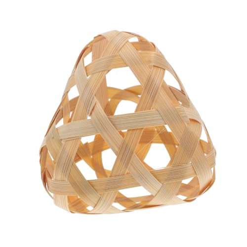 INOOMP Mini Handgewebter Lampenschirm Natürlicher Dekorativer Lampenüberzug für Kleine Tischlampen DIY Design Gemütliche Wohn Bürobeleuchtung Nachhaltiges Naturmaterial von INOOMP