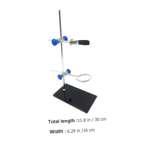 INOOMP Mini Laborständer Metallgestell Quadratischer Laborhalter Tragbar Einfach Montierbar Stabil für Chemielabor Experimente von INOOMP