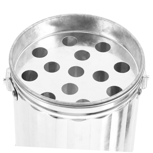 INOOMP Mini Metall mülleimer mit Deckel Kleiner Tischabfalleimer für Küche Büro Wohnzimmer Tragbarer Desktop abfallbehälter Waschbar Robust und Platzsparend Vielseitig Einsetzbar von INOOMP