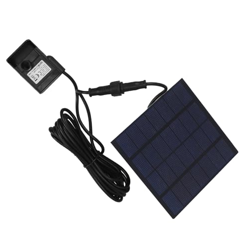 INOOMP Mini Solarbrunnenpumpe für Garten Solarbetriebene Wasserpumpe für Teich Vogelbad Dekorative Fontäne für Fischteich und Garten Energieeffiziente Automatische Wasserzirkulation von INOOMP